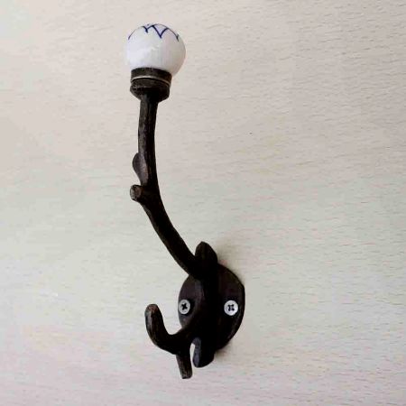 Navy Blue Floral Tree Hook-EHG-17